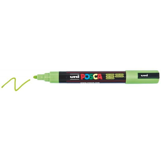 Marqueur Posca pointe moyenne conique PC5M vert pomme - Ma Rentrée Facile