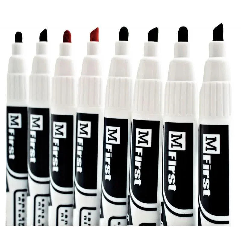 Marqueur effaçable à sec MFirst pointe biseautée 1 à 5mm noir - Ma Rentrée Facile