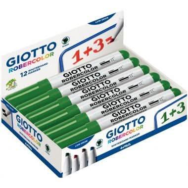 Marqueur effaçable à sec Giotto pointe biseautée 6,4mm vert - Ma Rentrée Facile