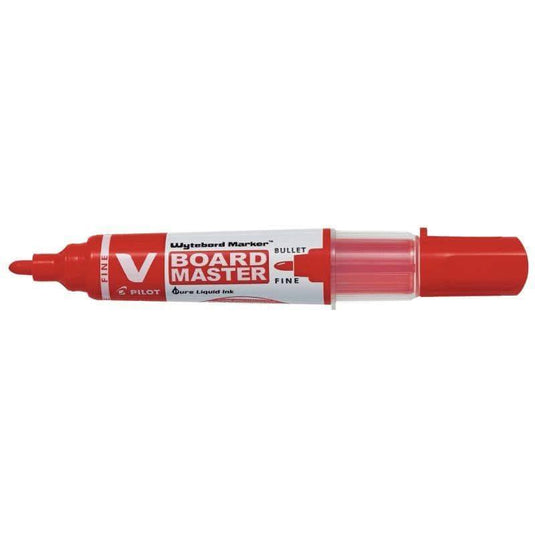Marqueur effaçable à sec V-Board Master pointe ogive rouge - Ma Rentrée Facile