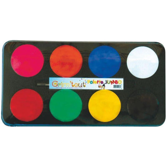 Maxi palette de maquillage à l'eau 8 fards aquarellables en galet de 18ml, couleurs assorties : blan - Ma Rentrée Facile