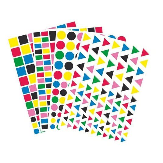 Maxi pochette de 4170 gommettes géométriques couleurs vives - Ma Rentrée Facile