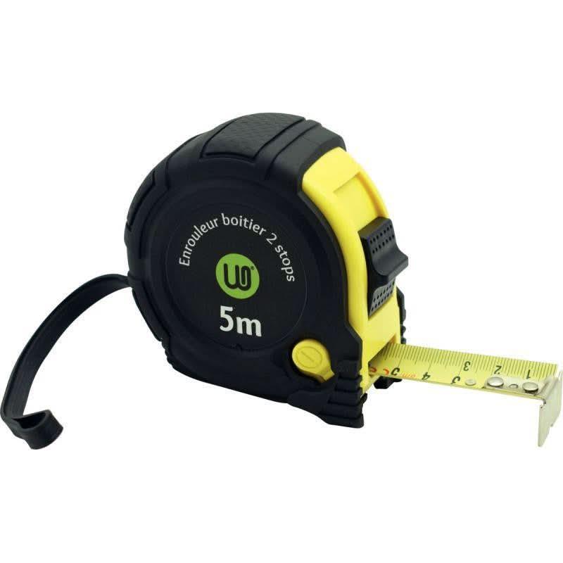 Mètre à ruban 5 mètres, boitier en caoutchouc largeur : 19 mm - Ma Rentrée Facile