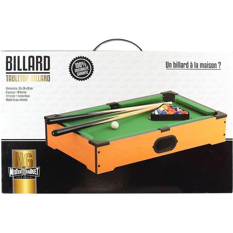 Mini billard de table 51x31x10cm - Ma Rentrée Facile