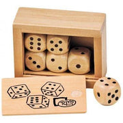 Mini coffret de 6 dés en bois - Ma Rentrée Facile