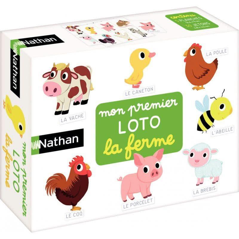 Mon premier loto la ferme Nathan - Ma Rentrée Facile