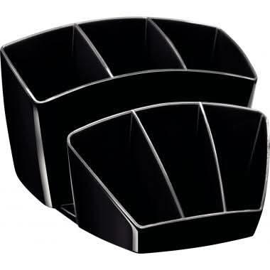 Multipot 8 compartiments noir - Ma Rentrée Facile