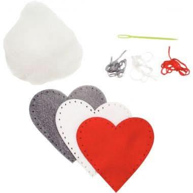 Pack de 30 c?urs en feutrine à coudre - Ma Rentrée Facile