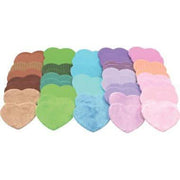 Lot de 50 gommettes sensorielles coeur texturées - Ma Rentrée Facile