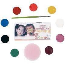 Palette de maquillage à l'eau GRIM'TOUT Carnaval 9 couleurs assortis - Ma Rentrée Facile