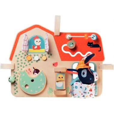 Panneau d'activités en bois, la ferme Lilliputiens - Ma Rentrée Facile