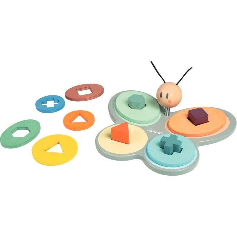 Papillon des formes en bois JANOD - Ma Rentrée Facile