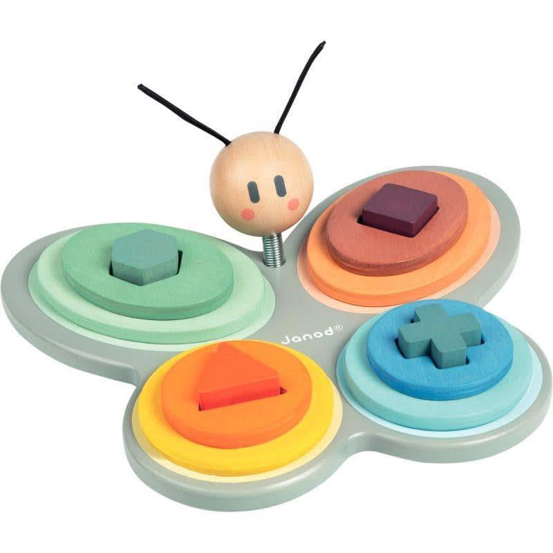 Papillon des formes en bois JANOD - Ma Rentrée Facile