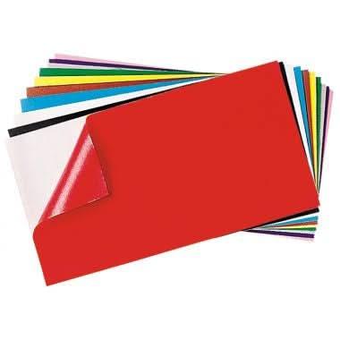 Paquet de 10 coupons de feutrine adhésive, 23,5x45cm, couleurs assorties - Ma Rentrée Facile