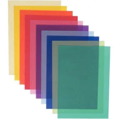 Paquet de 10 feuilles calque couleurs assorties, 21x29,7cm - Ma Rentrée Facile