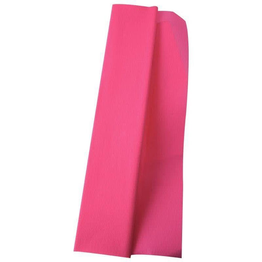 Paquet de 10 feuilles crépon ordinaire 200x50 cm cyclamen - Ma Rentrée Facile