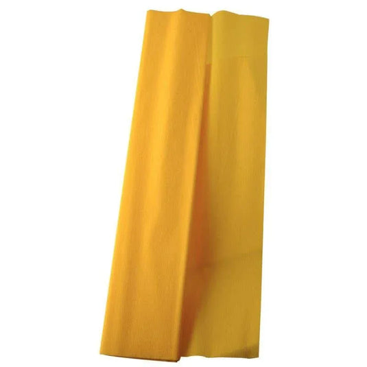 Paquet de 10 feuilles crépon ordinaire 200x50 cm jaune citron - Ma Rentrée Facile