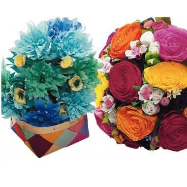 Paquet de 10 feuilles crépon ordinaire 200x50 cm orange - Ma Rentrée Facile