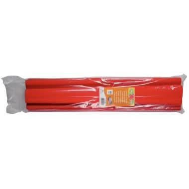 Paquet de 10 feuilles crépon ordinaire 200x50 cm rouge - Ma Rentrée Facile