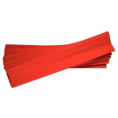 Paquet de 10 feuilles crépon ordinaire 200x50 cm rouge - Ma Rentrée Facile