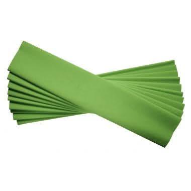 Paquet de 10 feuilles crépon ordinaire 200x50 cm vert clair - Ma Rentrée Facile