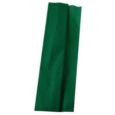 Paquet de 10 feuilles crépon supérieur 250x50 vert foncé - Ma Rentrée Facile