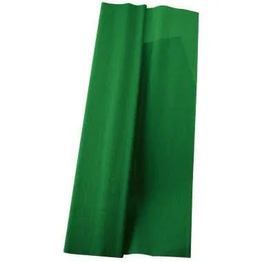 Paquet de 10 feuilles crépon supérieur 250x50 vert pré - Ma Rentrée Facile