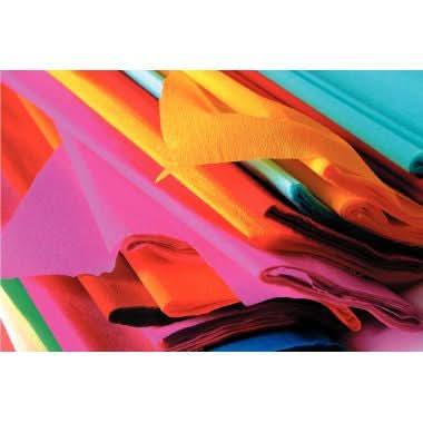 Paquet de 10 feuilles de crépon supérieur format 250 x 50 cm couleurs assorties - Ma Rentrée Facile