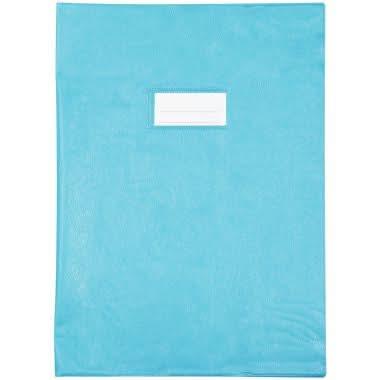 Paquet de 10 protèges-cahier, 21x29,7cm, 21/100ème, PVC bleu clair - Ma Rentrée Facile
