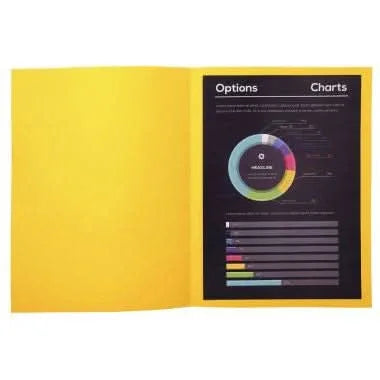 Paquet de 100 chemises 210 g ROCK"S 220 EXACOMPTA citron - Ma Rentrée Facile