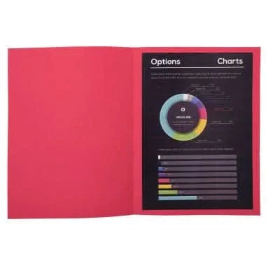 Paquet de 100 chemises 210 g ROCK"S 220 EXACOMPTA framboise - Ma Rentrée Facile