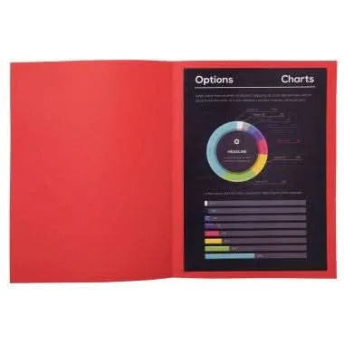 Paquet de 100 chemises 210 g ROCK"S 220 EXACOMPTA rouge - Ma Rentrée Facile