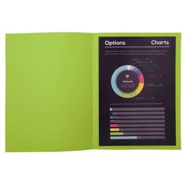 Paquet de 100 chemises 210 g ROCK"S 220 EXACOMPTA vert - Ma Rentrée Facile