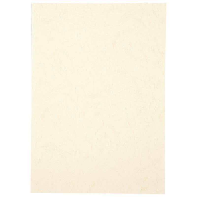 Paquet de 100 couvertures grain cuir, ivoire - Ma Rentrée Facile