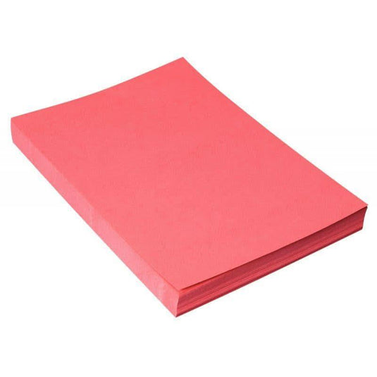 Paquet de 100 couvertures grain cuir, rouge - Ma Rentrée Facile