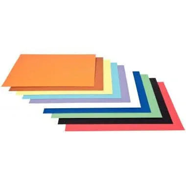 Paquet de 100 feuilles de carton, 29x42 cm, 340g, couleurs assorties - Ma Rentrée Facile