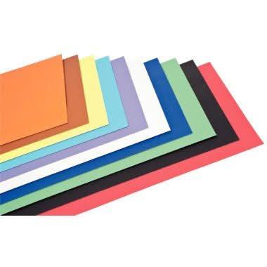 Paquet de 100 feuilles de carton, 29x42 cm, 340g, couleurs assorties - Ma Rentrée Facile