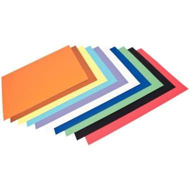 Paquet de 100 feuilles de carton, 29x42 cm, 340g, couleurs assorties - Ma Rentrée Facile