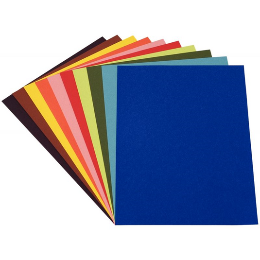 Paquet de 100 feuilles de papier couleur 120g, 21x29,7cm, 10teintes vives assorties