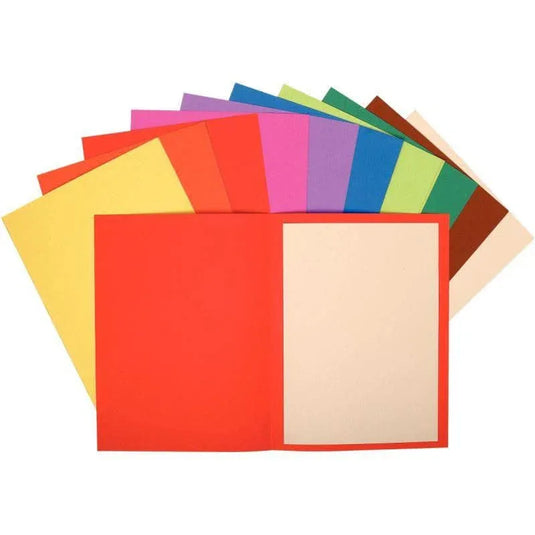Paquet de 100 sous-chemises recyclées 80g FLASH EXACOMPTA 10 couleurs vives assorties - Ma Rentrée Facile