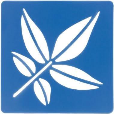 Paquet de 12 pochoirs feuilles d'arbre - Ma Rentrée Facile