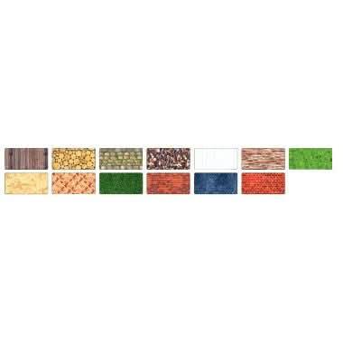 Paquet de 13 feuilles de papier motif structures assorties, 50x70cm - Ma Rentrée Facile