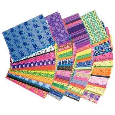 Paquet de 192 feuilles en papier motifs fantaisie assortis, 14x21,5cm, 74 g - Ma Rentrée Facile