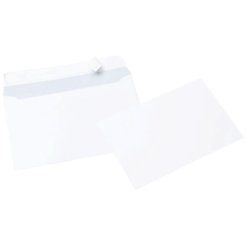 Paquet de 20 enveloppes de visite blanches 90x140, 220g bandes de protection + 20 cartes de visites - Ma Rentrée Facile