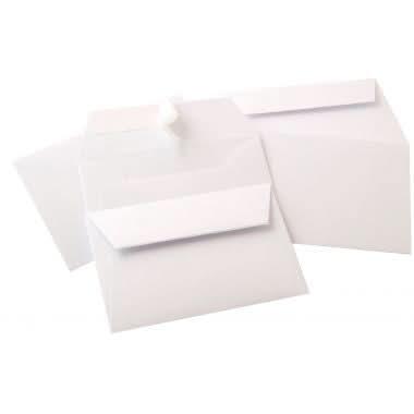 Paquet de 20 enveloppes Pollen Clairefontaine format 114x162mm 120g blanc - Ma Rentrée Facile
