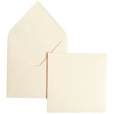 Paquet de 20 enveloppes Pollen Clairefontaine, format 160x160mm, 120g ivoire - Ma Rentrée Facile