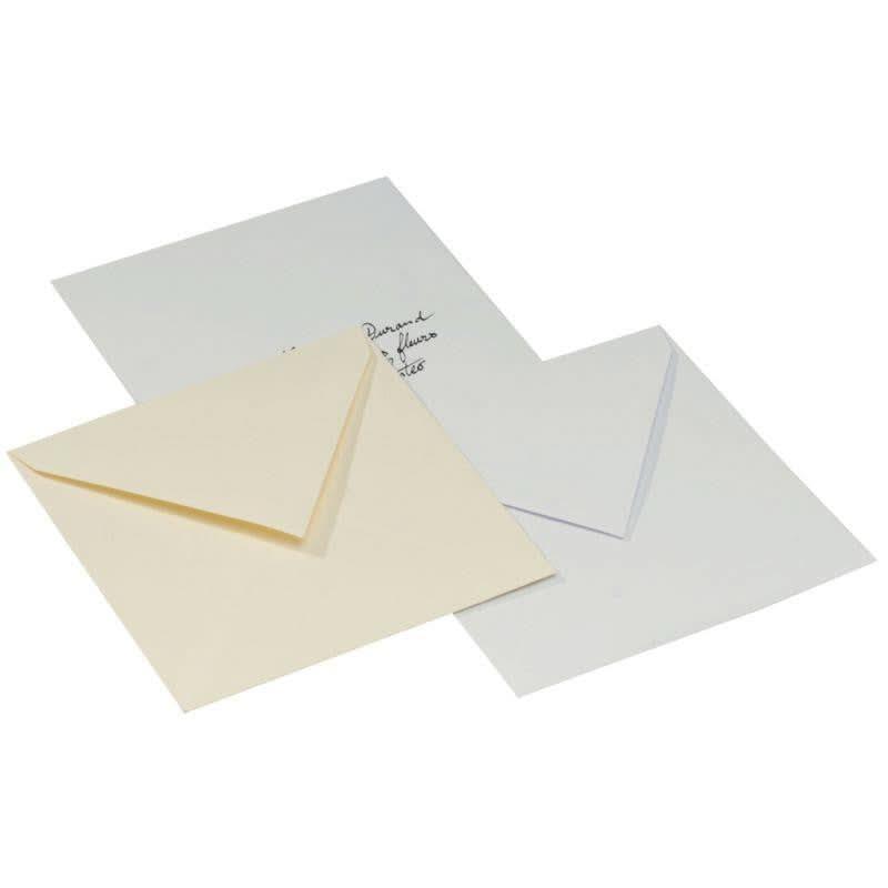 Paquet de 20 enveloppes Pollen Clairefontaine format 165x165mm 120g blanc - Ma Rentrée Facile