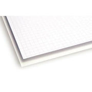 Paquet de 25 feuilles bristol 50x65cm, 200g, quadrillé 5x5, blanc - Ma Rentrée Facile