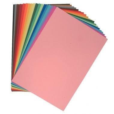 Paquet de 250 feuilles couleurs, 24x32, 160G couleurs assorties - Ma Rentrée Facile