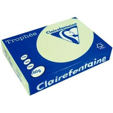 Paquet de 250 feuilles de papier 160g de format A4 vert golf TROPHEE CLAIREFONTAINE - Ma Rentrée Facile